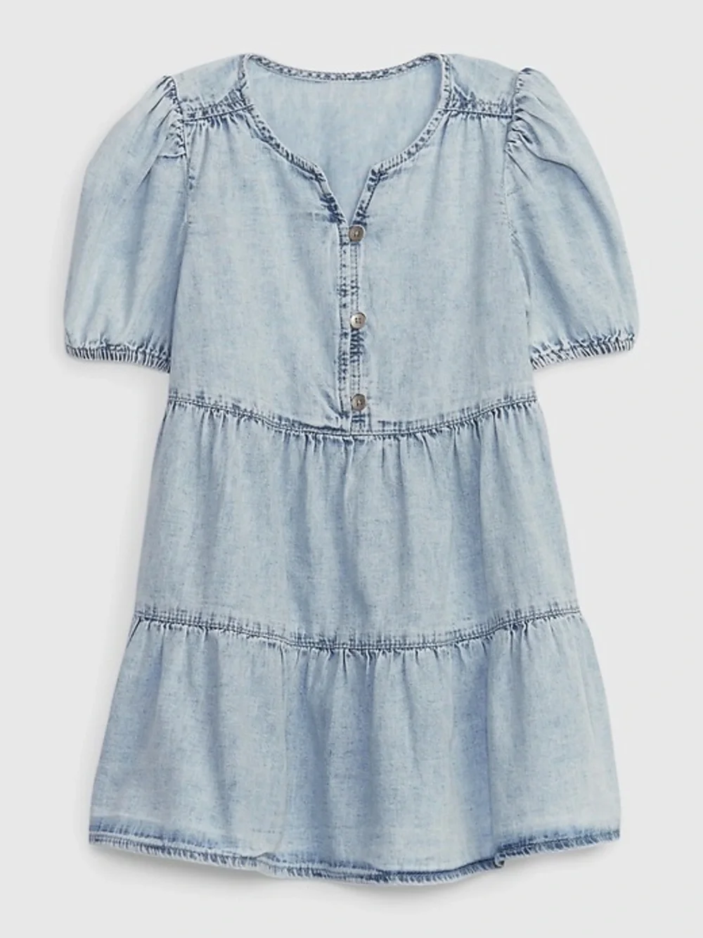 Gap Kids Toddler Tiered Denim Dress with Washwell size 3T